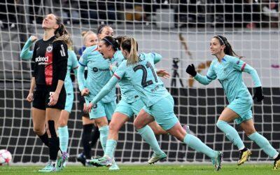 El Barça Femenino reacciona a tiempo para remontar ante un duro Eintracht (1-3)