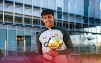 Lamine Yamal y Aitana Bonmatí reciben los premios Golden Boy 2023