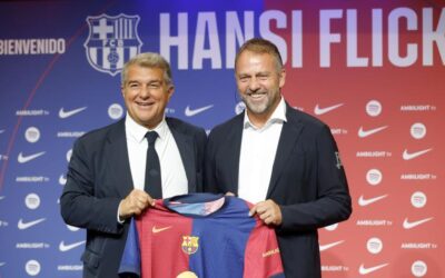 presentación de Hansi Flick como nuevo técnico barcelonista