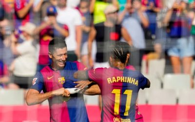 Raphinha y el Barça ilusionan y enamoran a Montjuïc