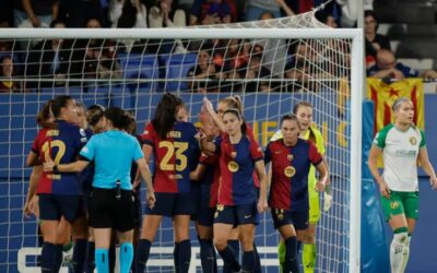 El Barça despierta en la Champions intimidando al ritmo de Pina