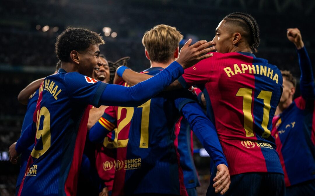 Los niños del Barça toman el Bernabéu en otra noche para la historia
