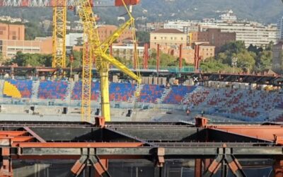 Ya asoma el logo de Spotify en el nuevo Camp Nou