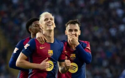 victoria del barça en el derbi de la ciudad condal