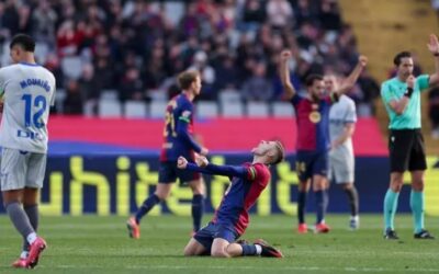La magia de Lamine y el olfato de Lewy enganchan al Barça a la Liga