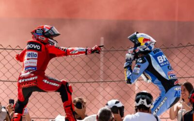 La alegría de los Márquez tras su doblete en el GP de Cataluña en Montmeló