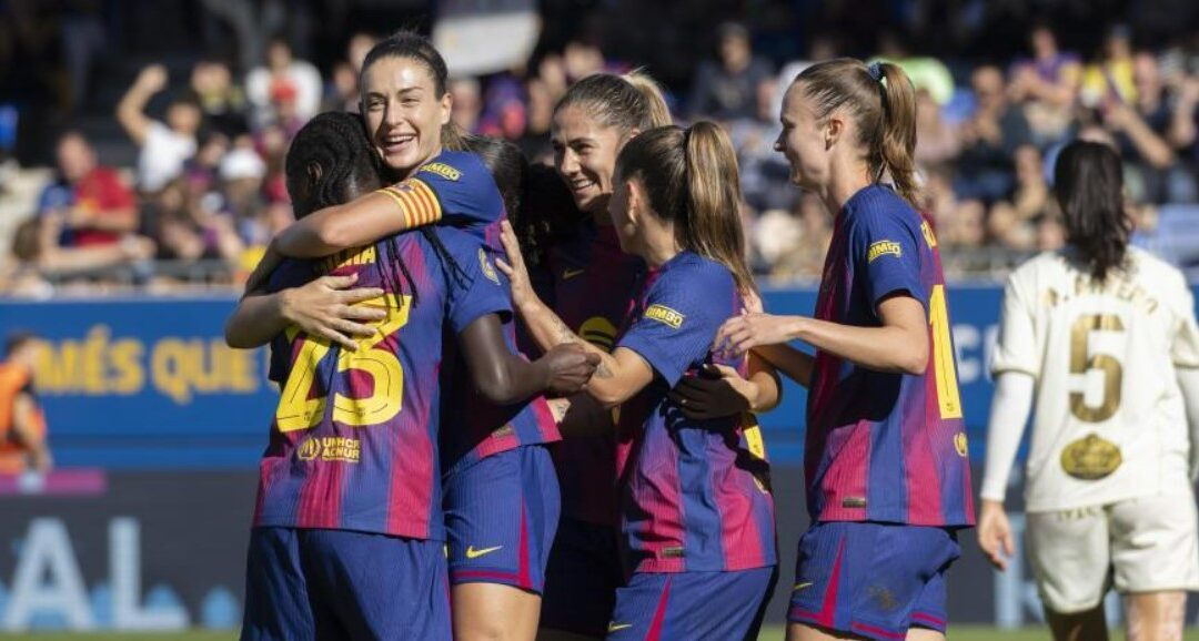 El Barça se desquita a lo grande, con un 8-0 en media parte